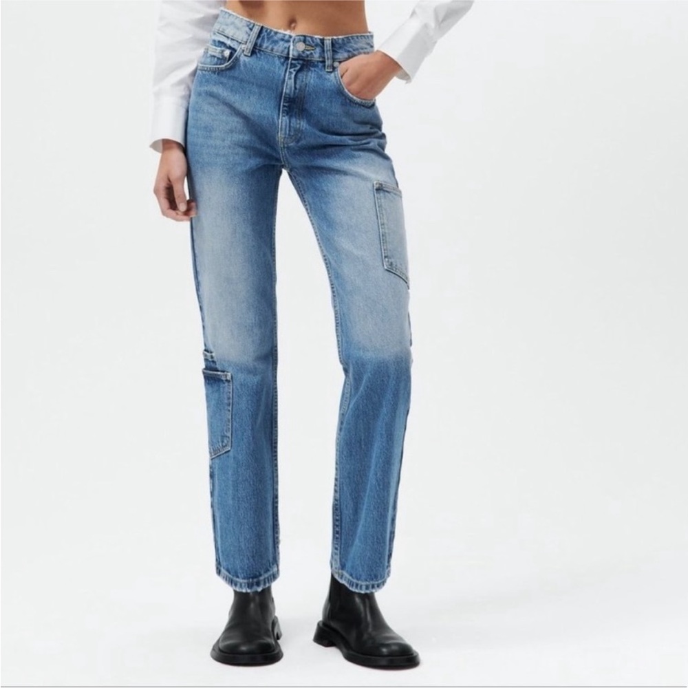 Zara slim cargo jeans